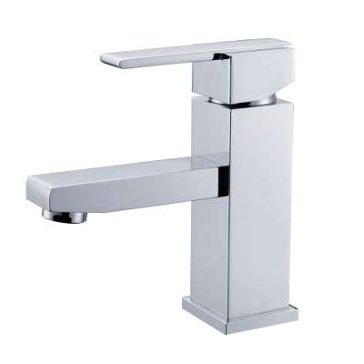 Modern Deck Mounted Single Hole Brass Bathroom Wash Basin Faucet