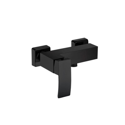 Matt Black Finished Wall Mounted Waterfall Bath Shower Faucet